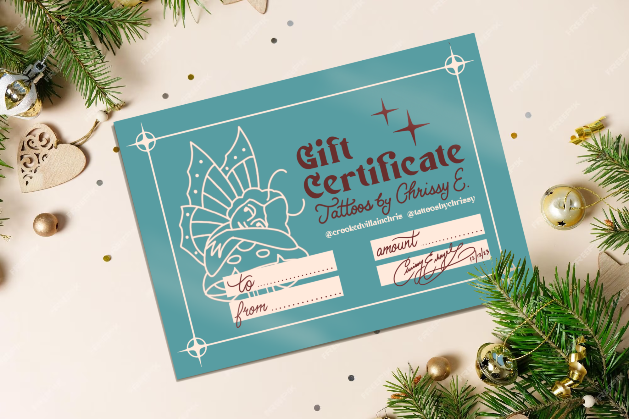 tattoo-gift-certificate-jacksonville-florida-crookedvillainchris for Free Printable Tattoo Gift Certificates Tattoo Gift Certificate Jacksonville Florida | CrookedVillainChris for Free Printable Tattoo Gift Certificates